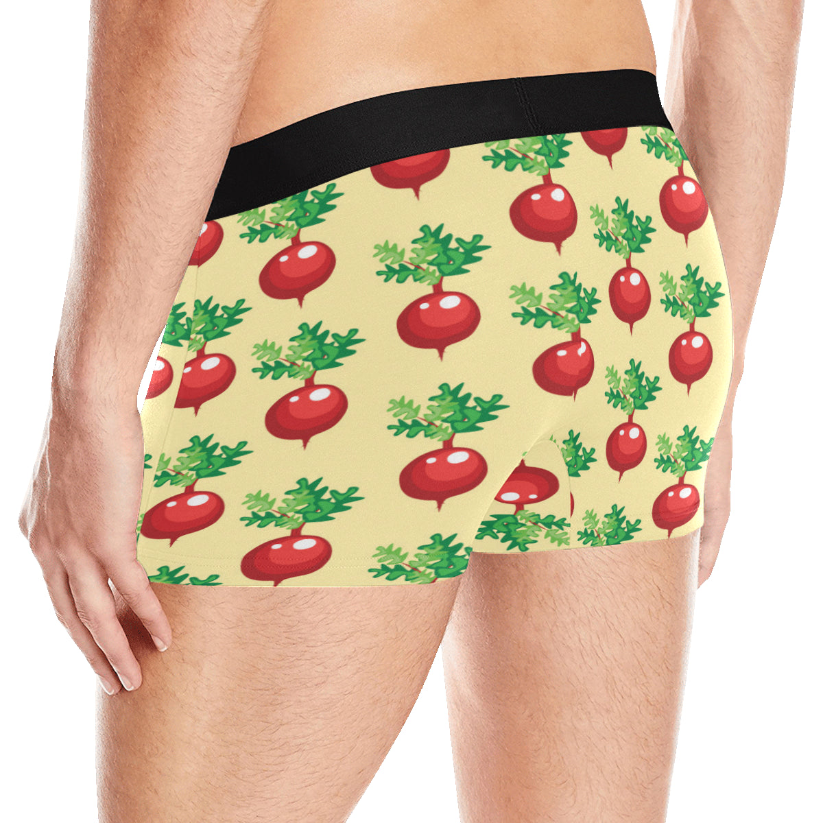Radish Pattern Print Design A02 Men's Boxer Briefs