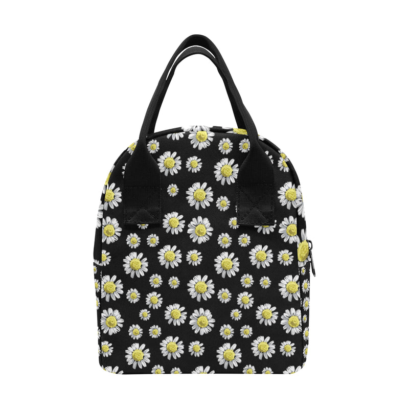 Daisy Pattern Print Design DS01 Insulated Lunch Bag