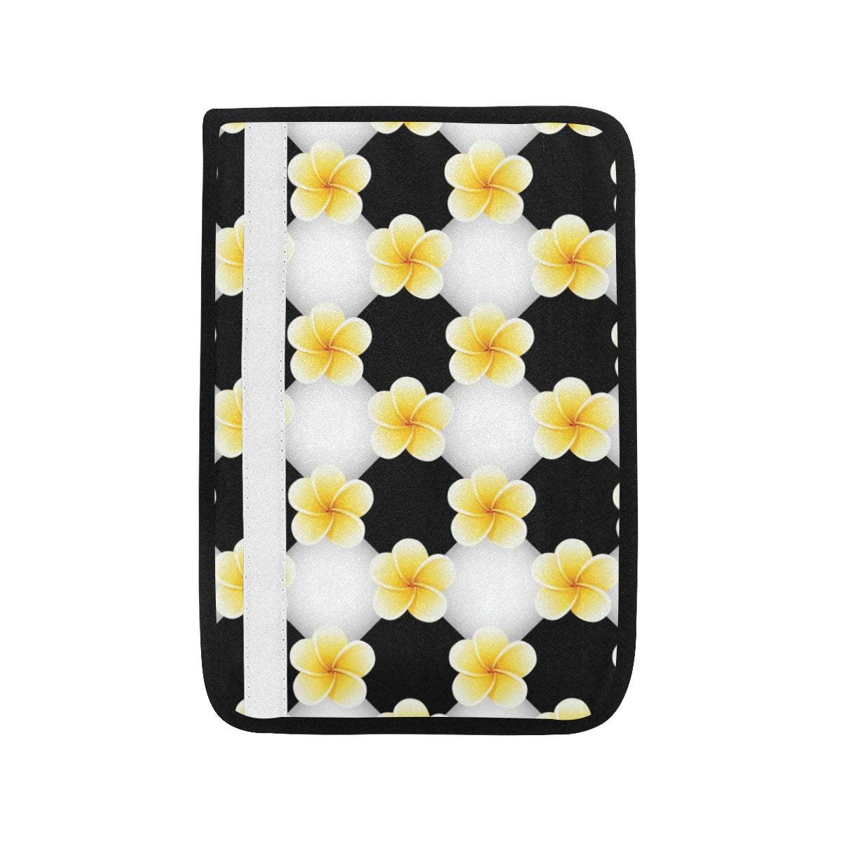 Plumeria Pattern Print Design A04 Car Seat Belt Cover