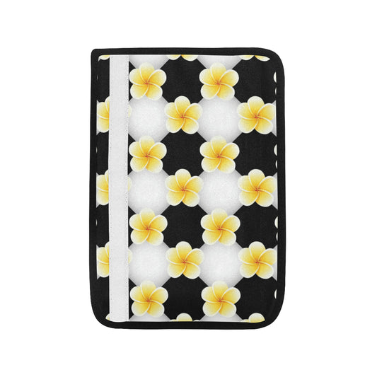 Plumeria Pattern Print Design A04 Car Seat Belt Cover