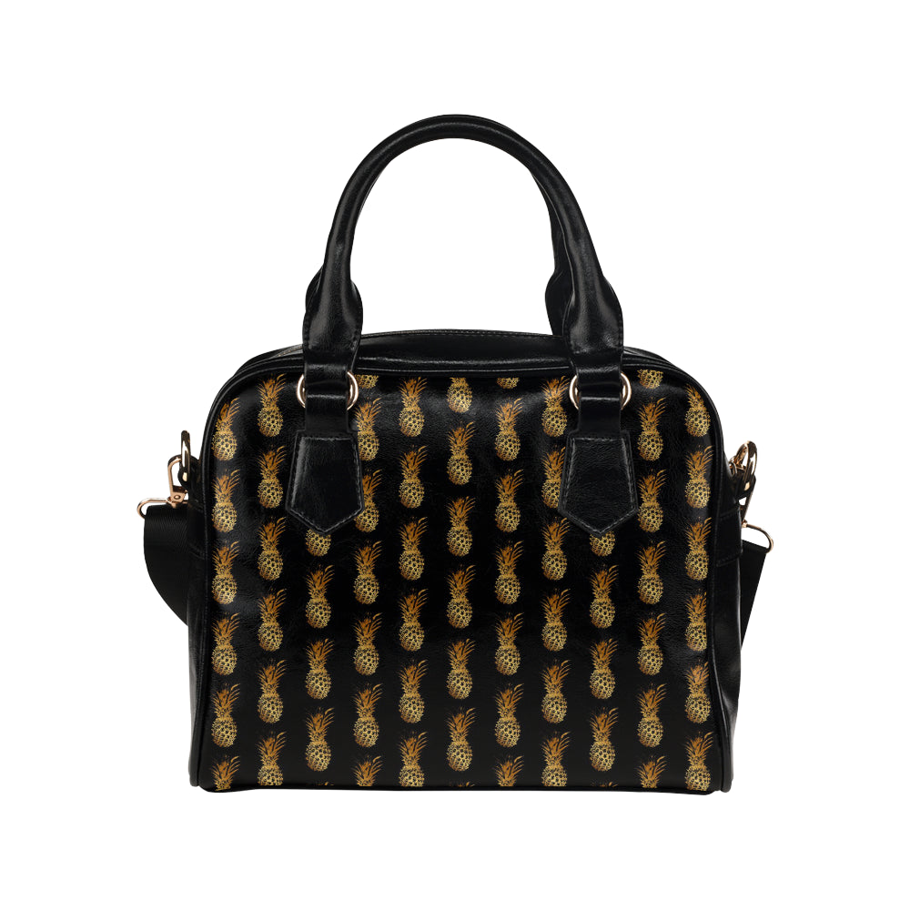 Pineapple Pattern Print Design A02 Shoulder Handbag