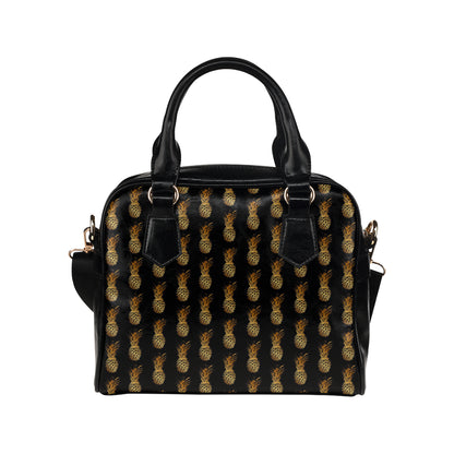 Pineapple Pattern Print Design A02 Shoulder Handbag