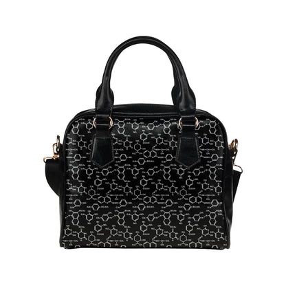 Chemical Pattern Print Design 02 Shoulder Handbag