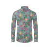 Cactus Colorful Print Pattern Men's Long Sleeve Shirt