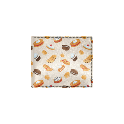 Biscuit Pattern Print Design 01 Men's ID Card Wallet