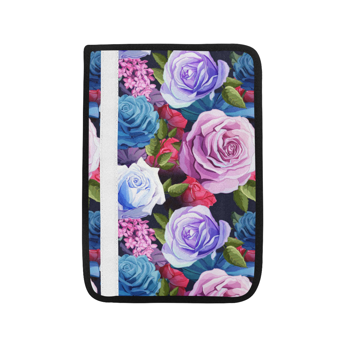 Rose Pattern Print Design RO09 Car Seat Belt Cover