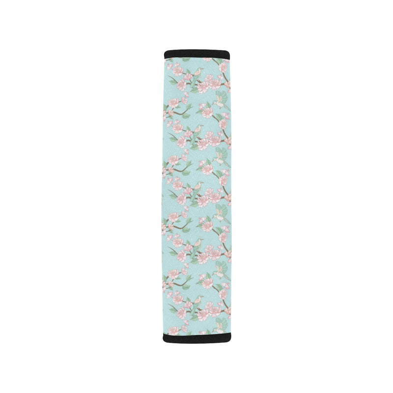 Cherry Blossom Pattern Print Design 02 Car Seat Belt Cover