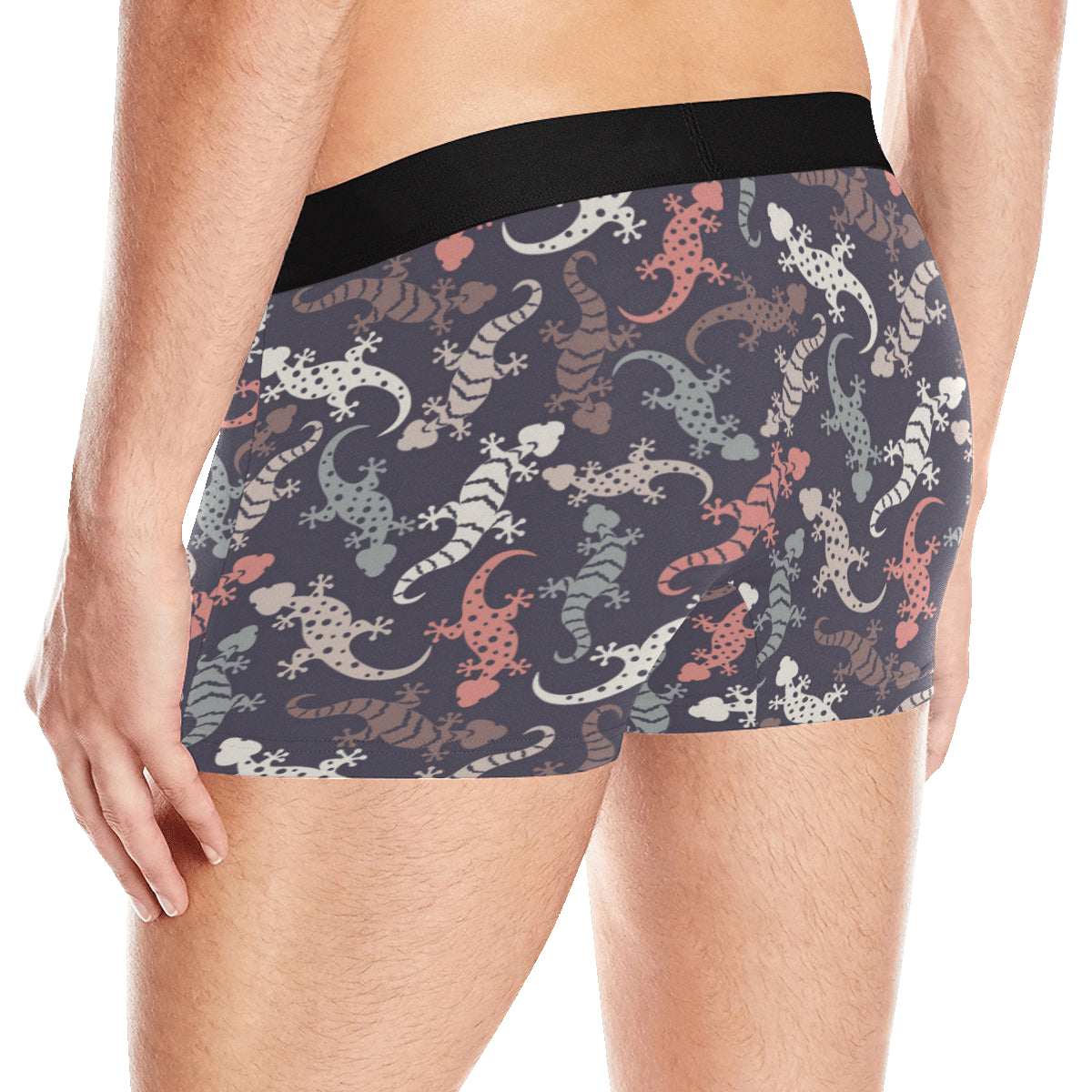 Gecko Pattern Print Design 02 Men's Boxer Briefs