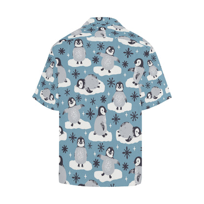 Penguin Pattern Print Design A05 Men's Hawaiian Shirt