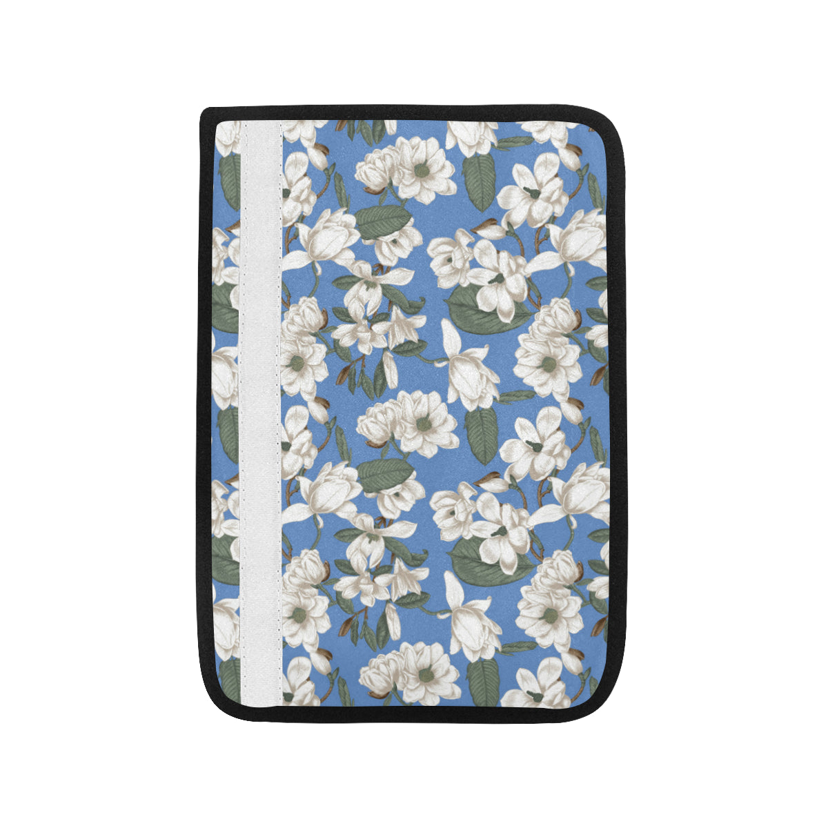 Magnolia Pattern Print Design 01 Car Seat Belt Cover