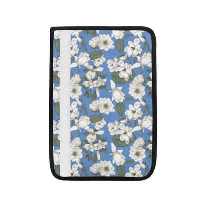 Magnolia Pattern Print Design 01 Car Seat Belt Cover