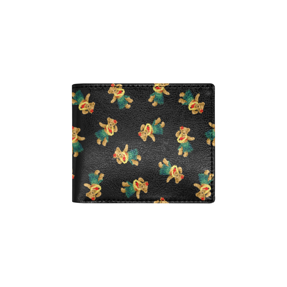 Hula Bear Pattern Print Design 06 Men's ID Card Wallet