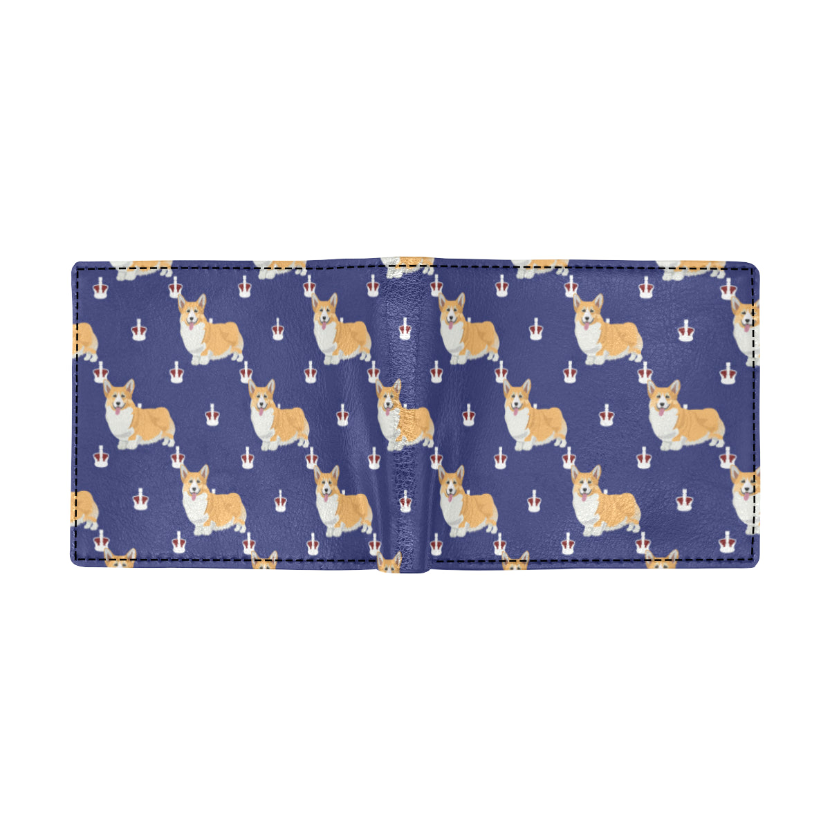 Pembroke Welsh Corgis Pattern Print Design A07 Men's ID Card Wallet