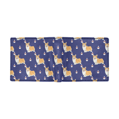 Pembroke Welsh Corgis Pattern Print Design A07 Men's ID Card Wallet