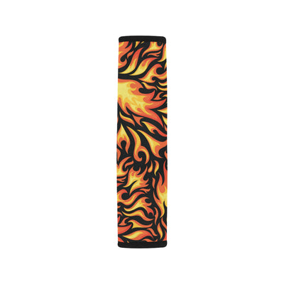 Flame Fire Design Pattern Car Seat Belt Cover