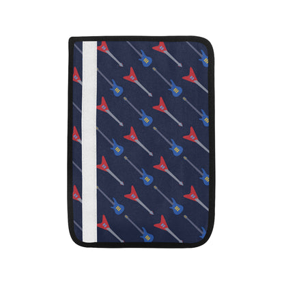 Electric Guitar Pattern Print Design 01 Car Seat Belt Cover