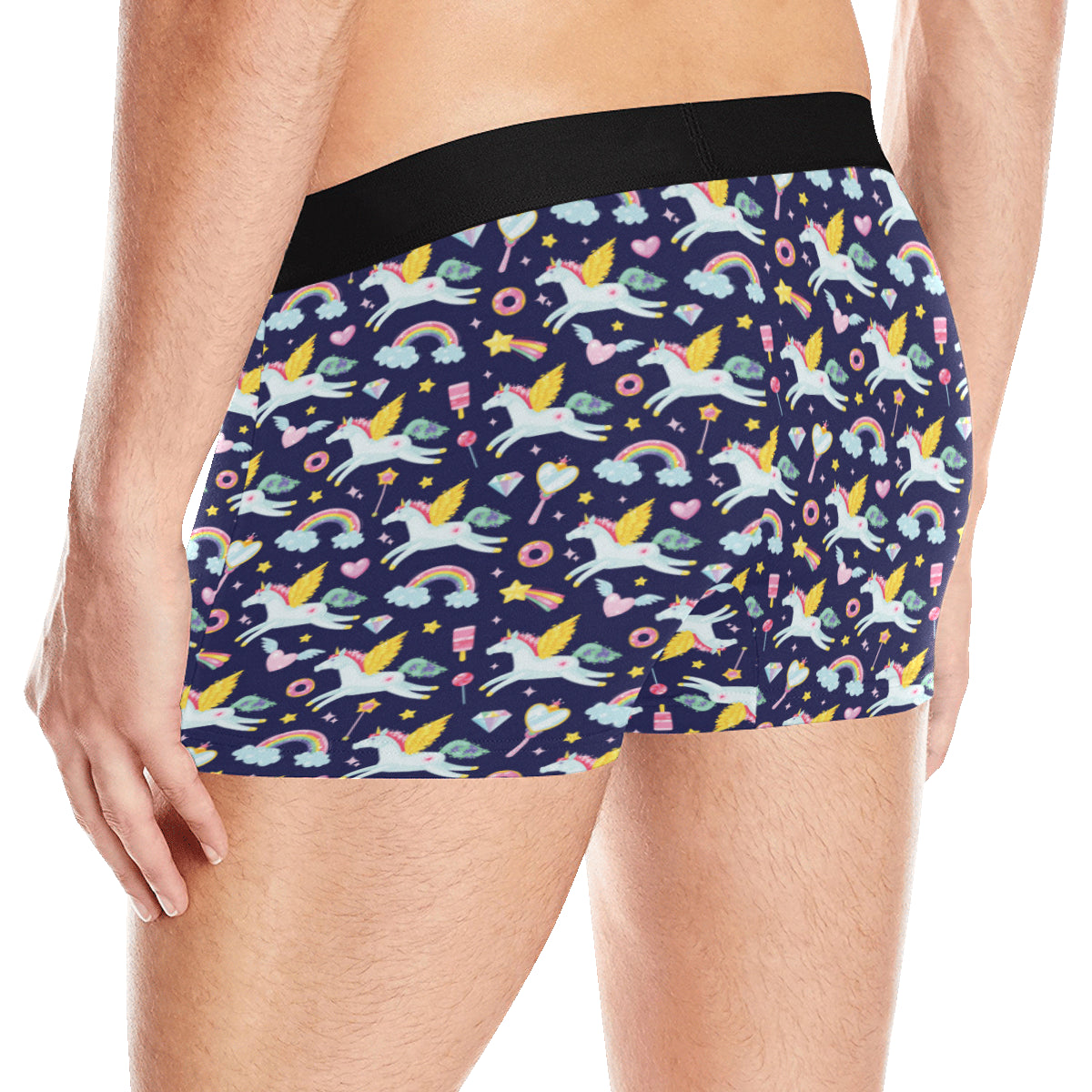 Pegasus Pattern Print Design 05 Men's Boxer Briefs