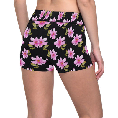 Magnolia Pattern Print Design MAG06 Yoga Shorts