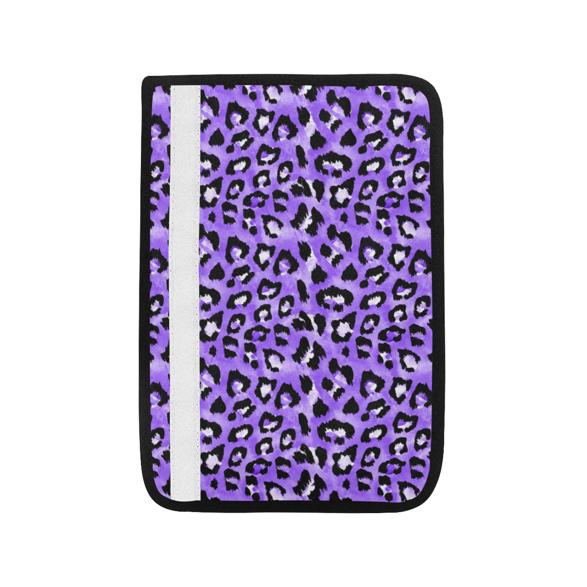Leopard Purple Skin Print Car Seat Belt Cover