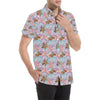 Christian Pattern Print Design 03 Men's Short Sleeve Button Up Shirt