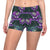 Pansy Pattern Print Design PS07 Yoga Shorts