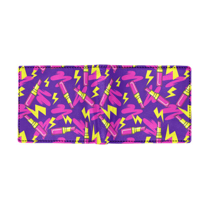 Lipstick Pattern Print Design LT04 Men's ID Card Wallet
