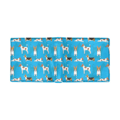 Cardigan Welsh Corgis Pattern Print Design 01 Men's ID Card Wallet