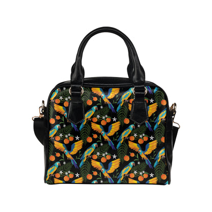 Macaw Pattern Print Design 03 Shoulder Handbag