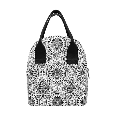 Polynesian Tribal Mask Insulated Lunch Bag