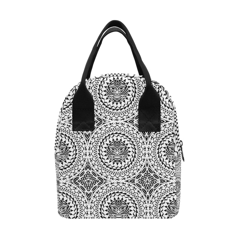 Polynesian Tribal Mask Insulated Lunch Bag