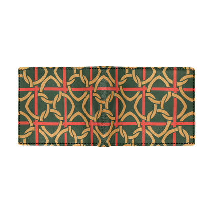 Irish Pattern Print Design 01 Men's ID Card Wallet