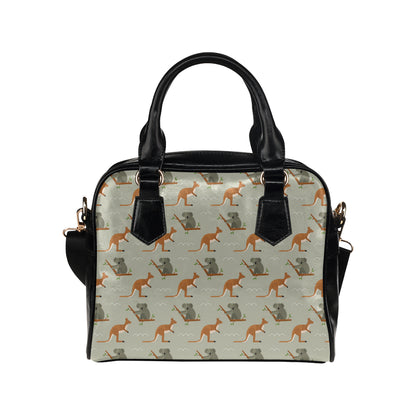 Koala Pattern Print Design 03 Shoulder Handbag