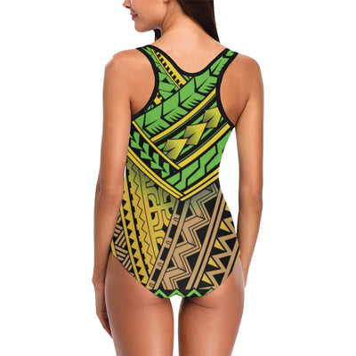 Polynesian Tribal Color Women Swimsuit