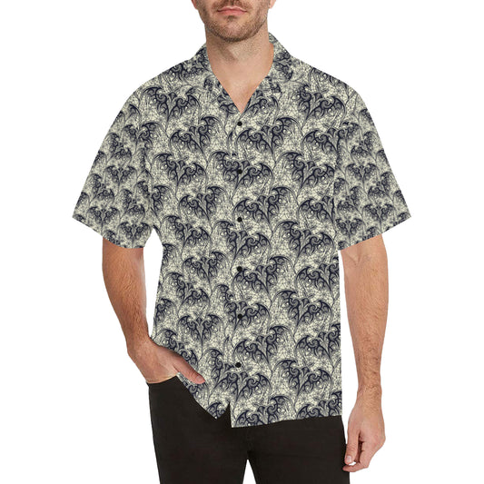 Bat Tribal Pattern Print Design 06 Men's Hawaiian Shirt
