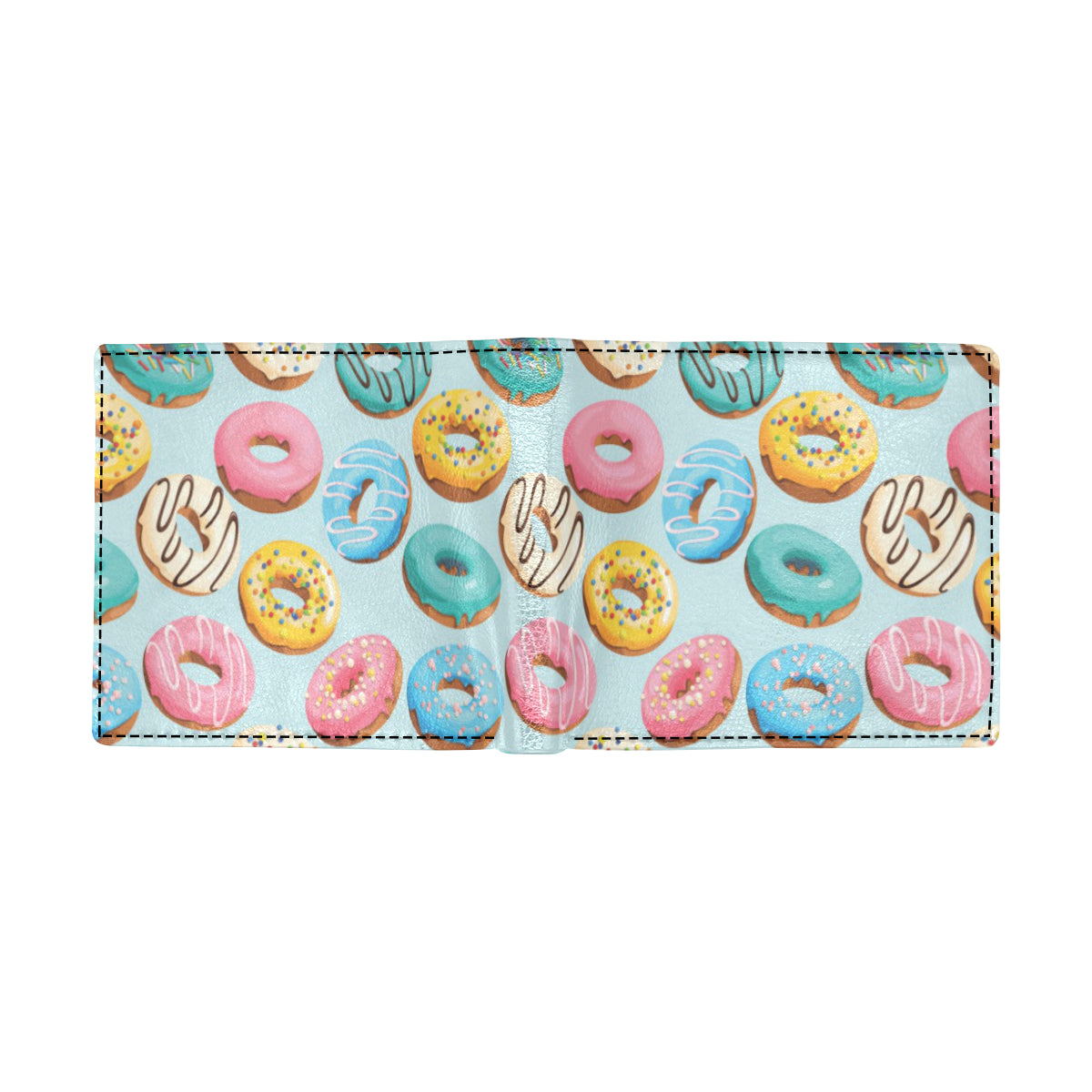 Donut Pattern Print Design DN05 Men's ID Card Wallet