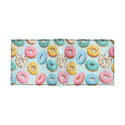 Donut Pattern Print Design DN05 Men's ID Card Wallet