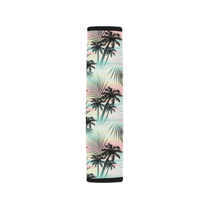 Palm Tree Pattern Print Design A03 Car Seat Belt Cover