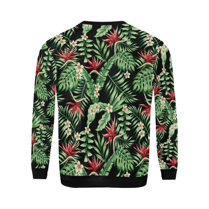 Bird Of Paradise Pattern Print Design BOP05 Men Long Sleeve Sweatshirt