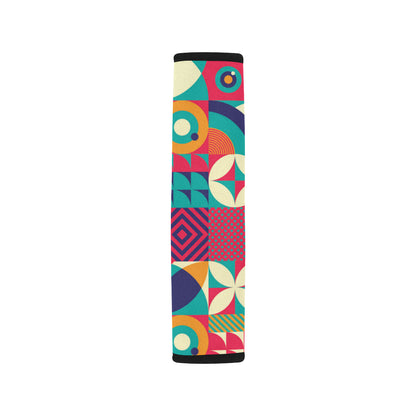 Mosaic Pattern Print Design 03 Car Seat Belt Cover