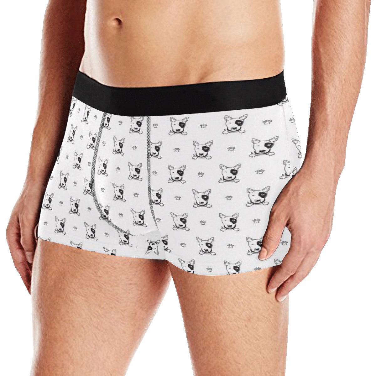 Bull Terriers Pattern Print Design 06 Men's Boxer Briefs