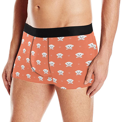Bichons Frise Pattern Print Design 02 Men's Boxer Briefs