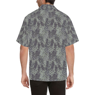 Camouflage Fern Pattern Print Design 05 Men's Hawaiian Shirt