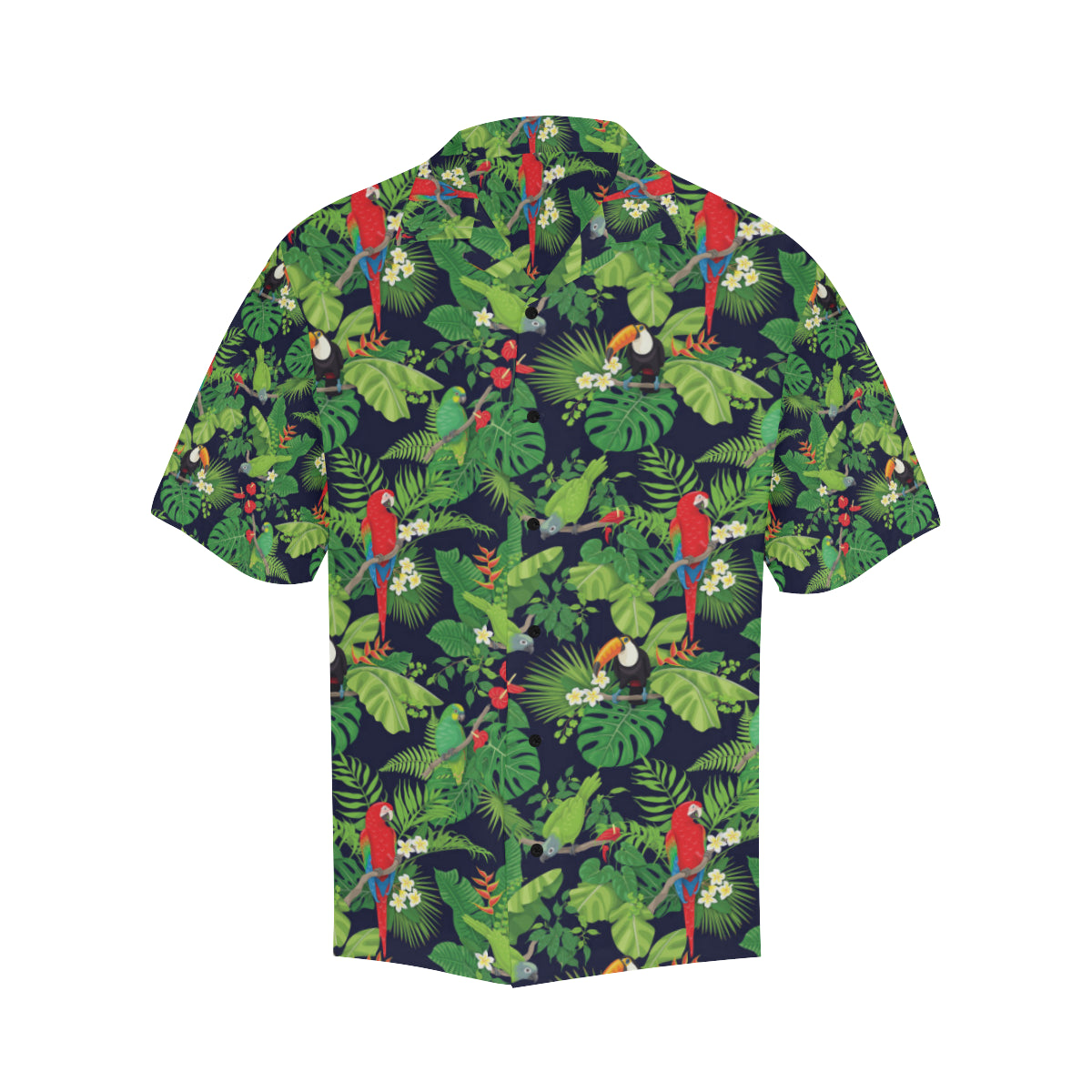 Rainforest Parrot Pattern Print Design A03 Men's Hawaiian Shirt