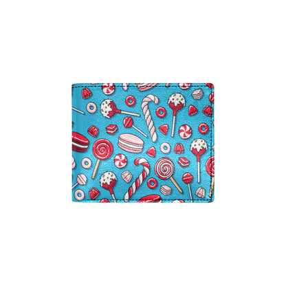 Candy Pattern Print Design 05 Men's ID Card Wallet