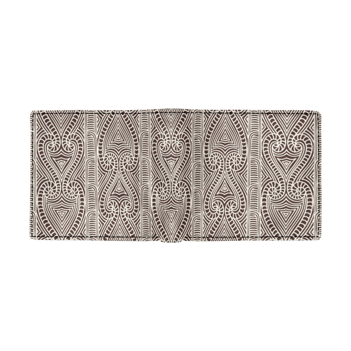 Maori Pattern Print Design 04 Men's ID Card Wallet