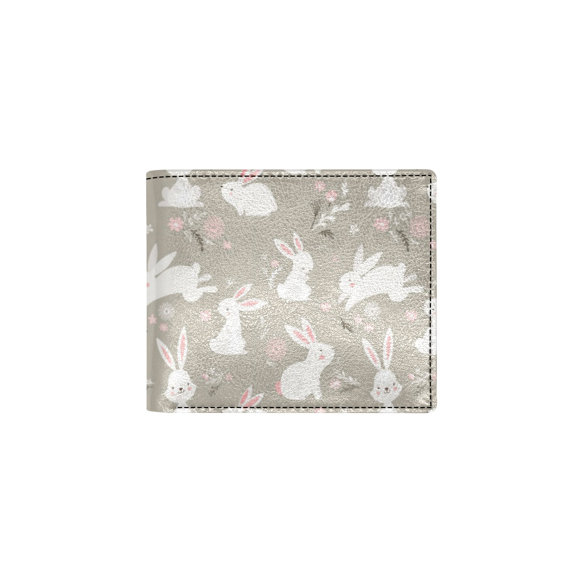 Rabbit Pattern Print Design RB03 Men's ID Card Wallet