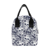 Skull Floral Beautiful Insulated Lunch Bag