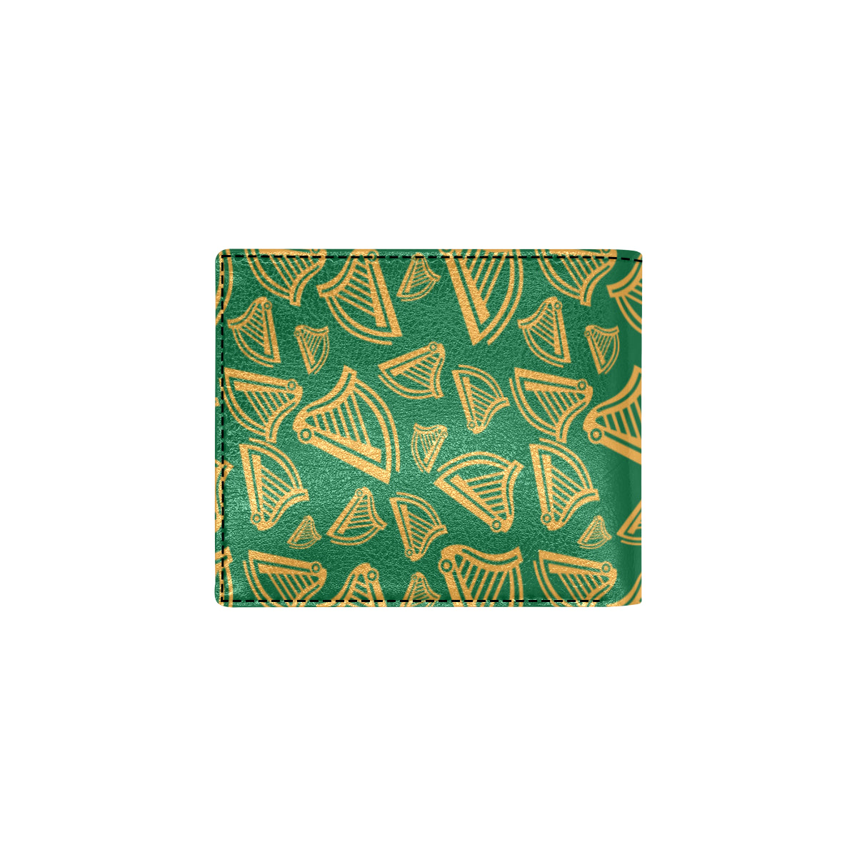 Harp Pattern Print Design 03 Men's ID Card Wallet