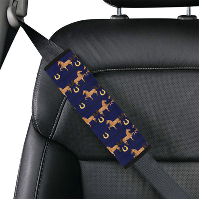 Horse Luxury Themed Pattern Print Car Seat Belt Cover