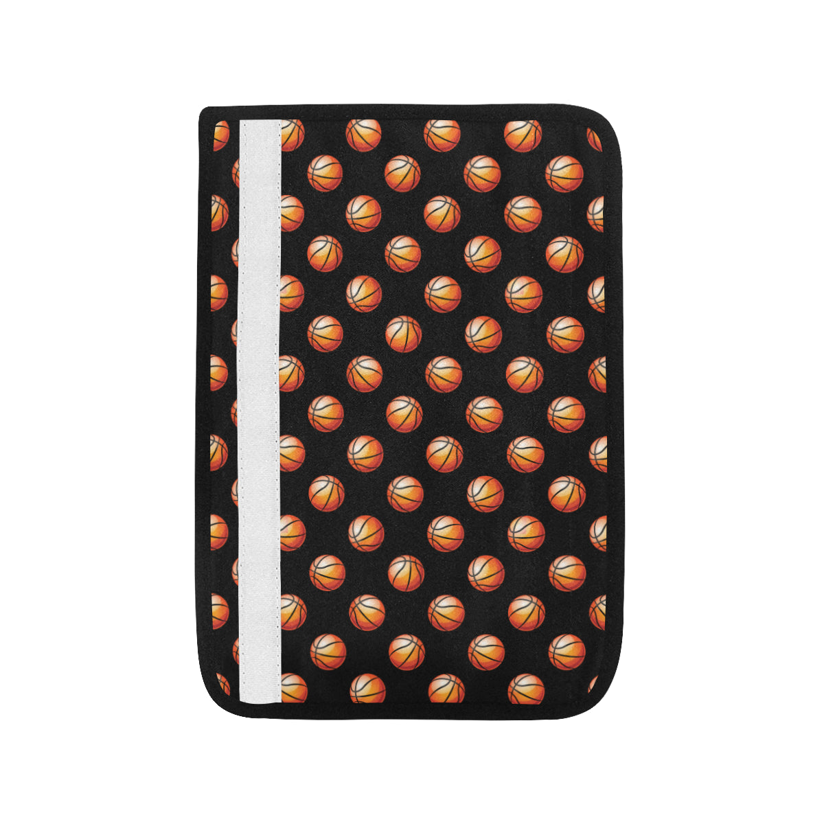 Basketball Pattern Print Design 01 Car Seat Belt Cover